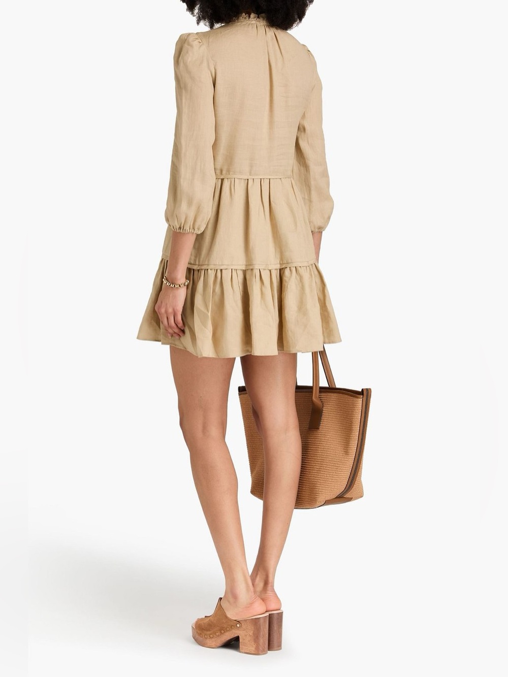Veronica Beard Hawken Linen Mini Dress - Picture 3 of 7
